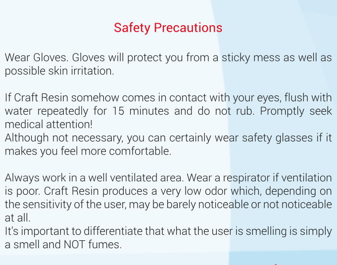 Are there any safety measures I should take when using epoxy resin? - Craft Resin US