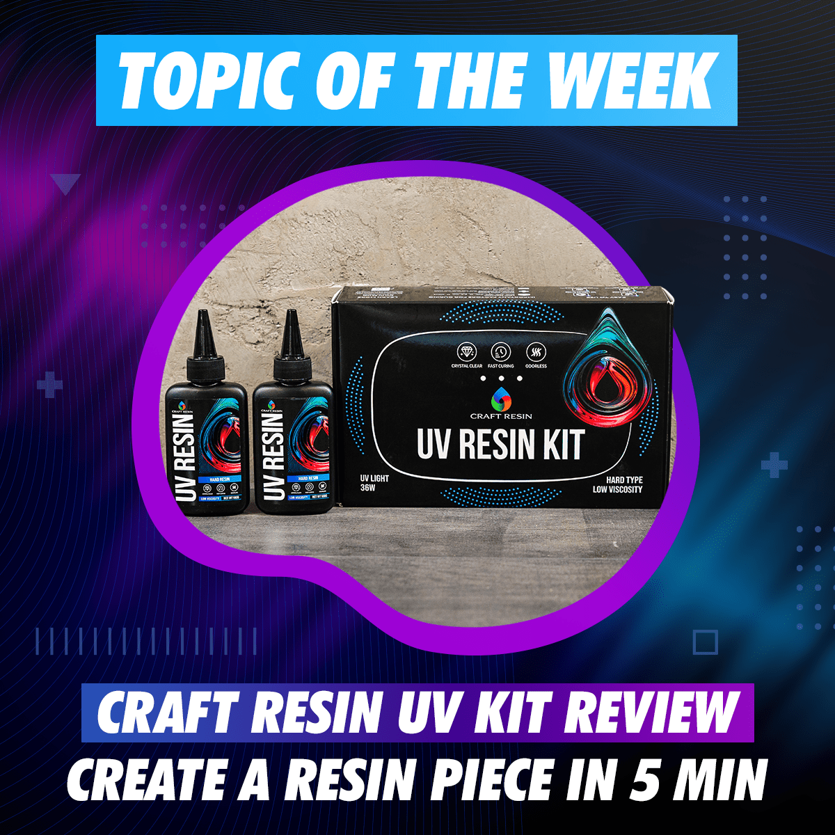 Craft Resin UV Kit Review - Create a resin piece in 5 min - Craft Resin US