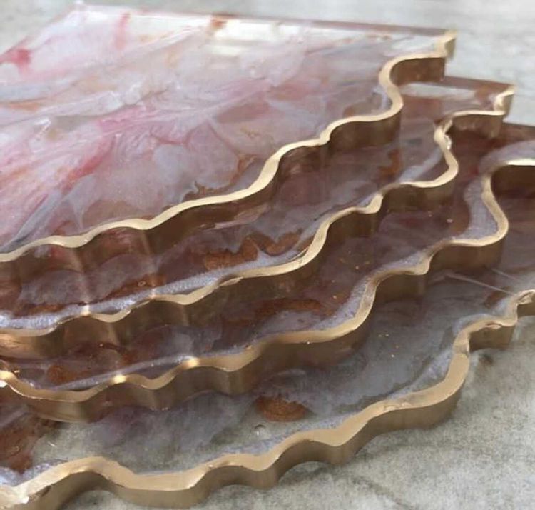 Finishing The Edges Of Epoxy Resin Coasters And Top Coating: - Craft Resin US