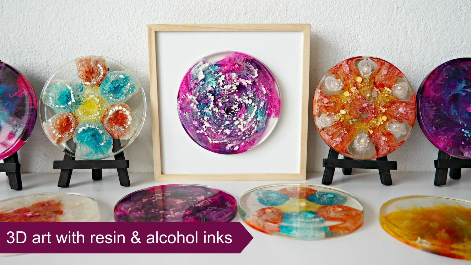 Resin and Alcohol Ink Art Basics: Make coasters and artwork - Craft Resin US
