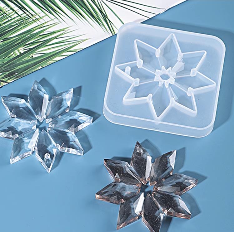Snowflake Octagonal Shape Resin Molds