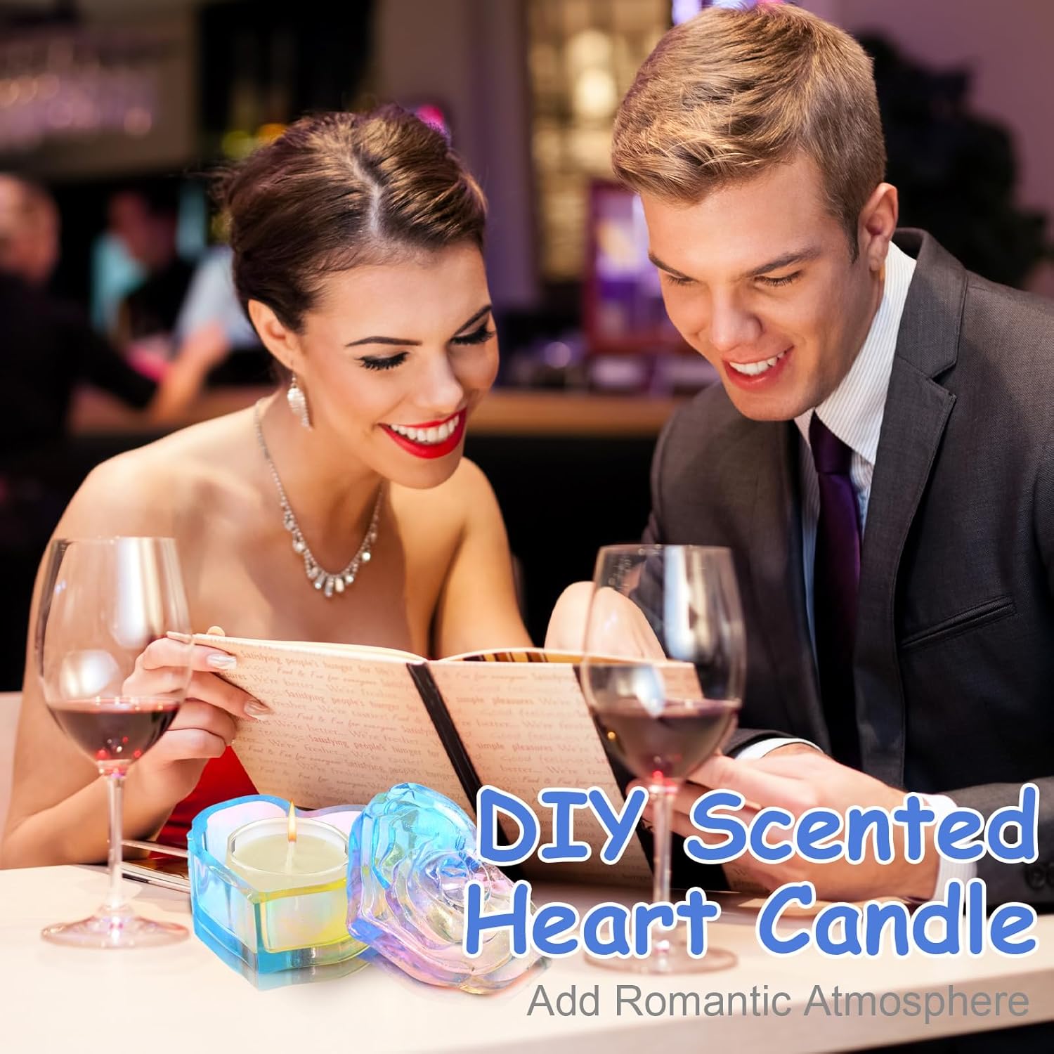 3D Heart Jar with Lid Resin Mold - Craft Resin US