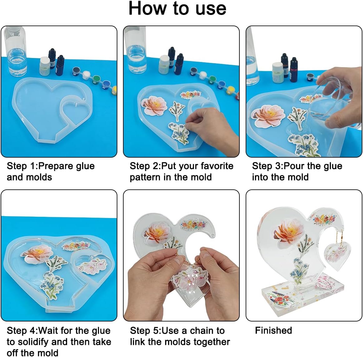 3D Photo Frame Resin Molds - set of 2 - Craft Resin US