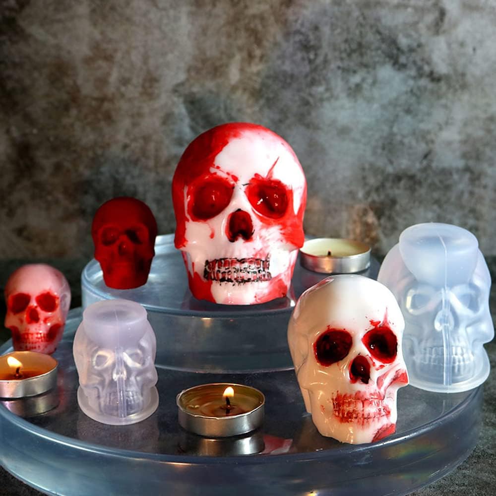 3D Skull Resin Molds - Set of 3 - Craft Resin US