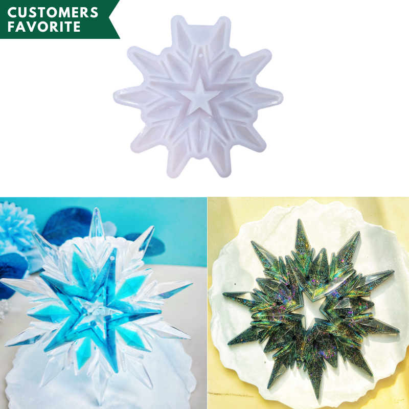 3pcs Snowflake Hanging Mold