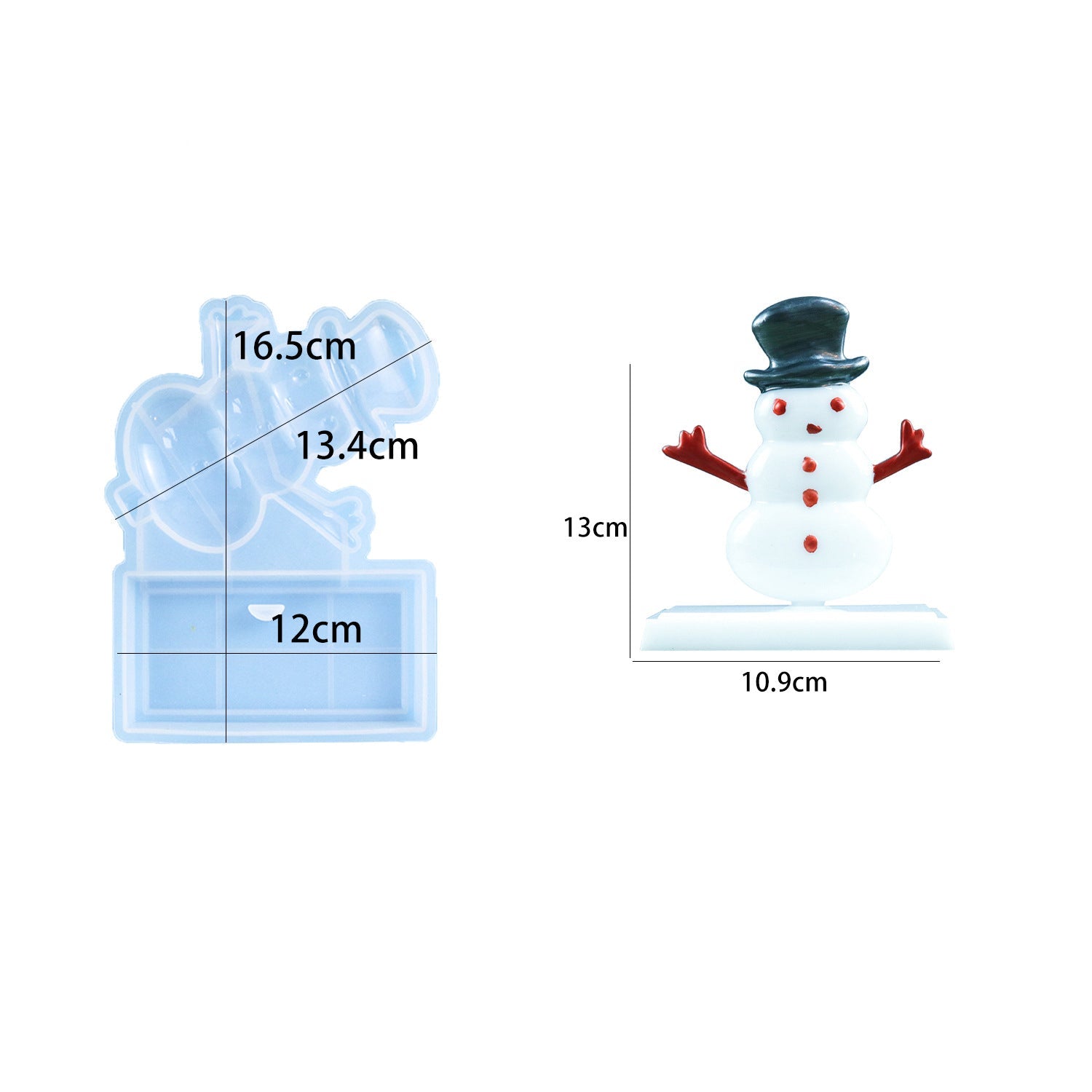 Deer Christmas Tree Snowflake Snowman Christmas Ornament Resin Molds