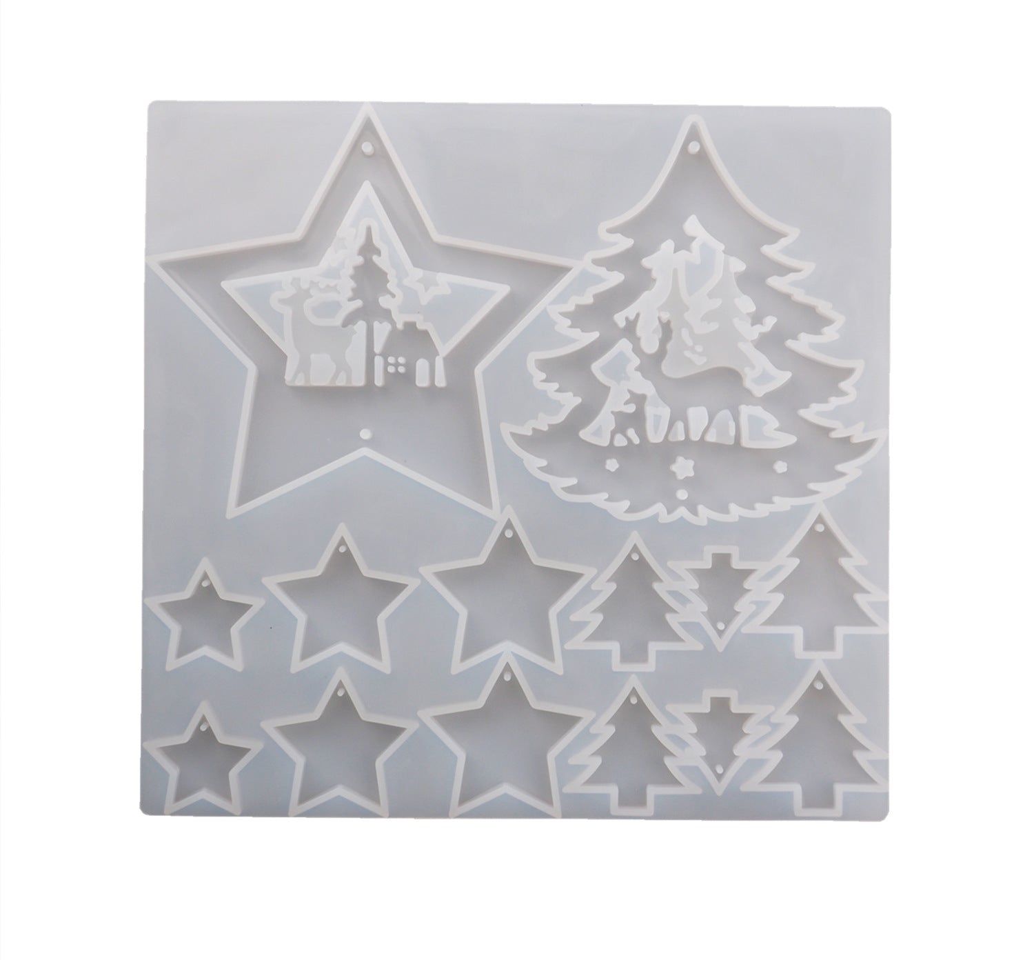 Christmas Tree Pentagram Ornament Resin Mold