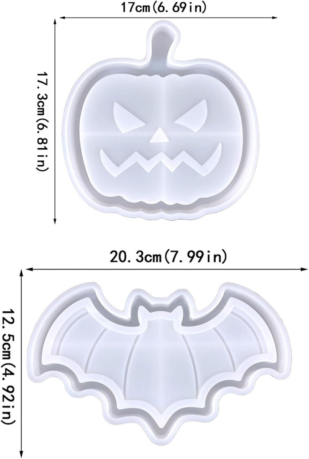 Bat and Pumpkin Tray Resin Mold - Craft Resin US