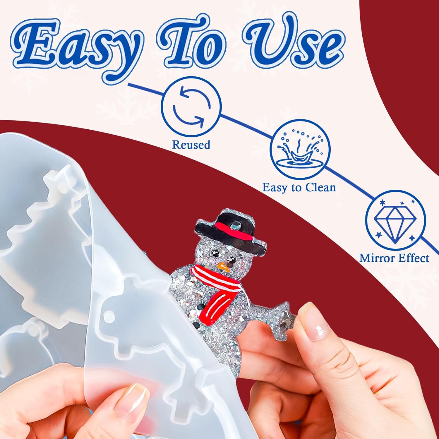 Christmas Ornament Resin Molds - set of 11 - Craft Resin US