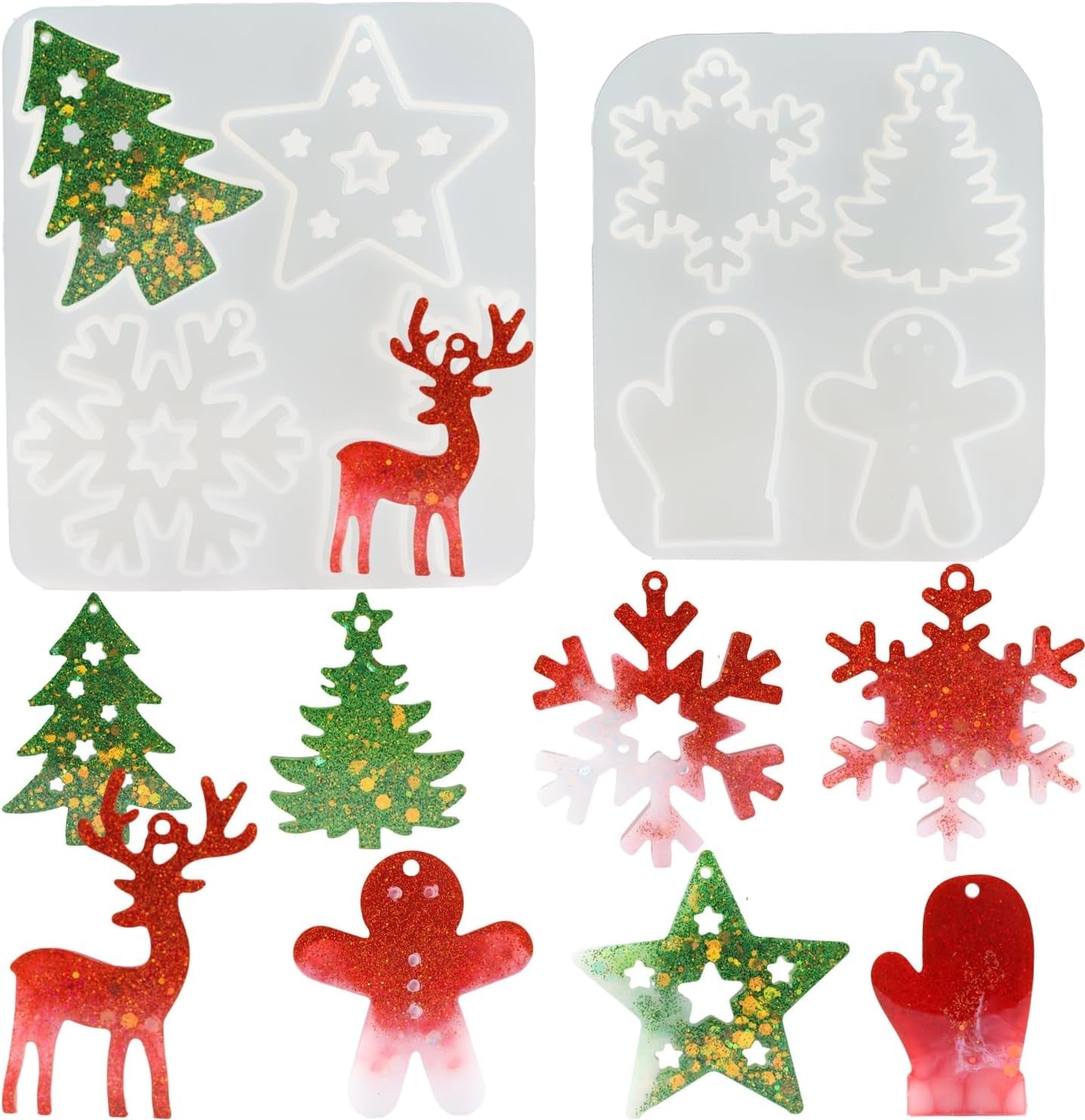 Christmas Ornament Resin Molds - set of 2 - Craft Resin US