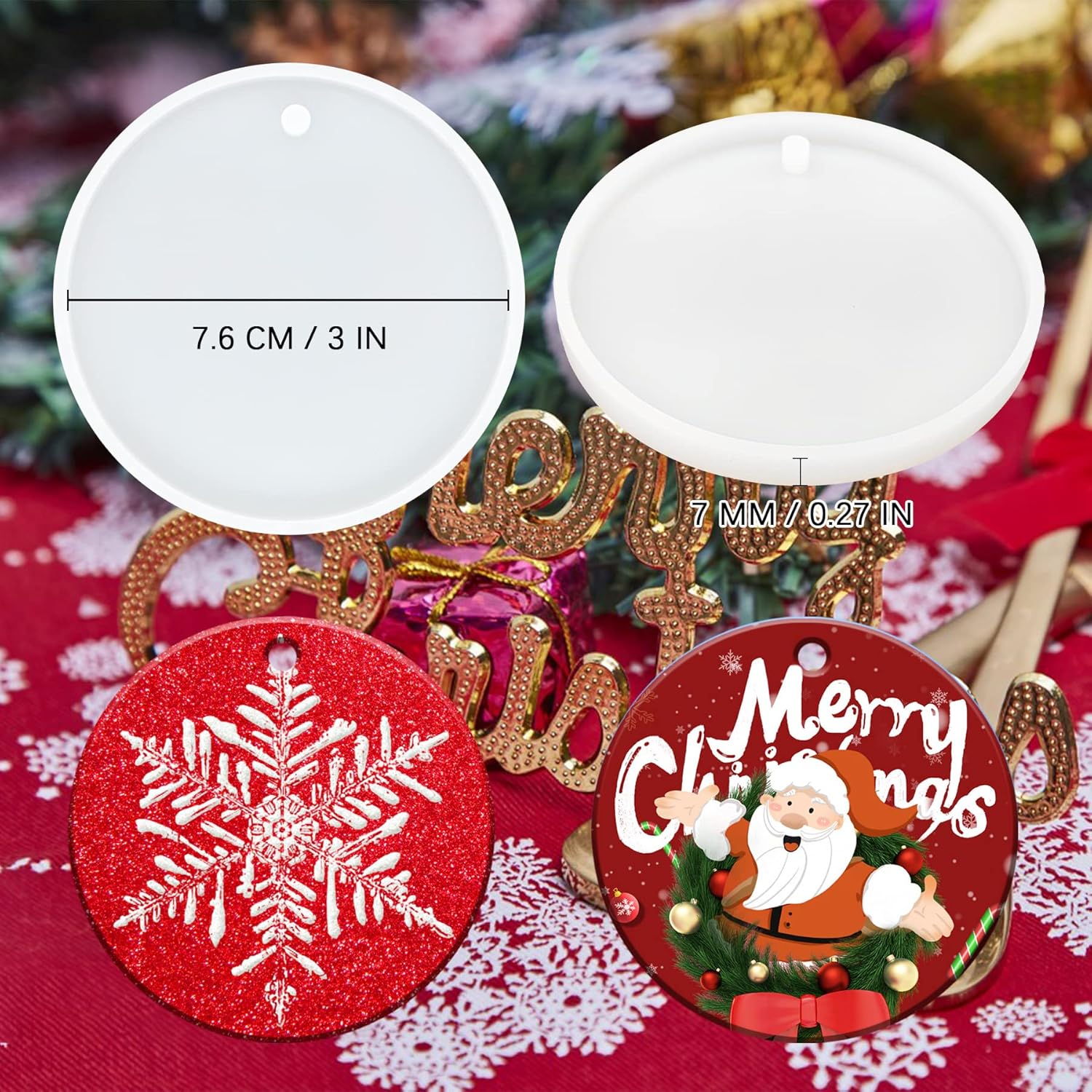 Christmas Ornament Resin Molds - set of 4 - Craft Resin US