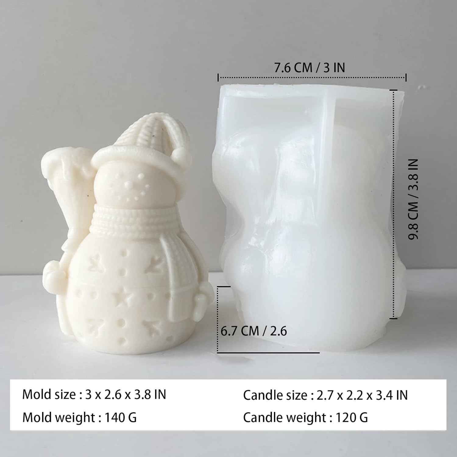 Christmas Snowman Resin Casting Mold - Craft Resin US