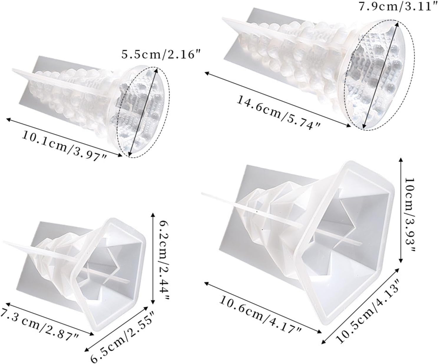 Christmas Tree Resin Molds - set of 4 - Craft Resin US