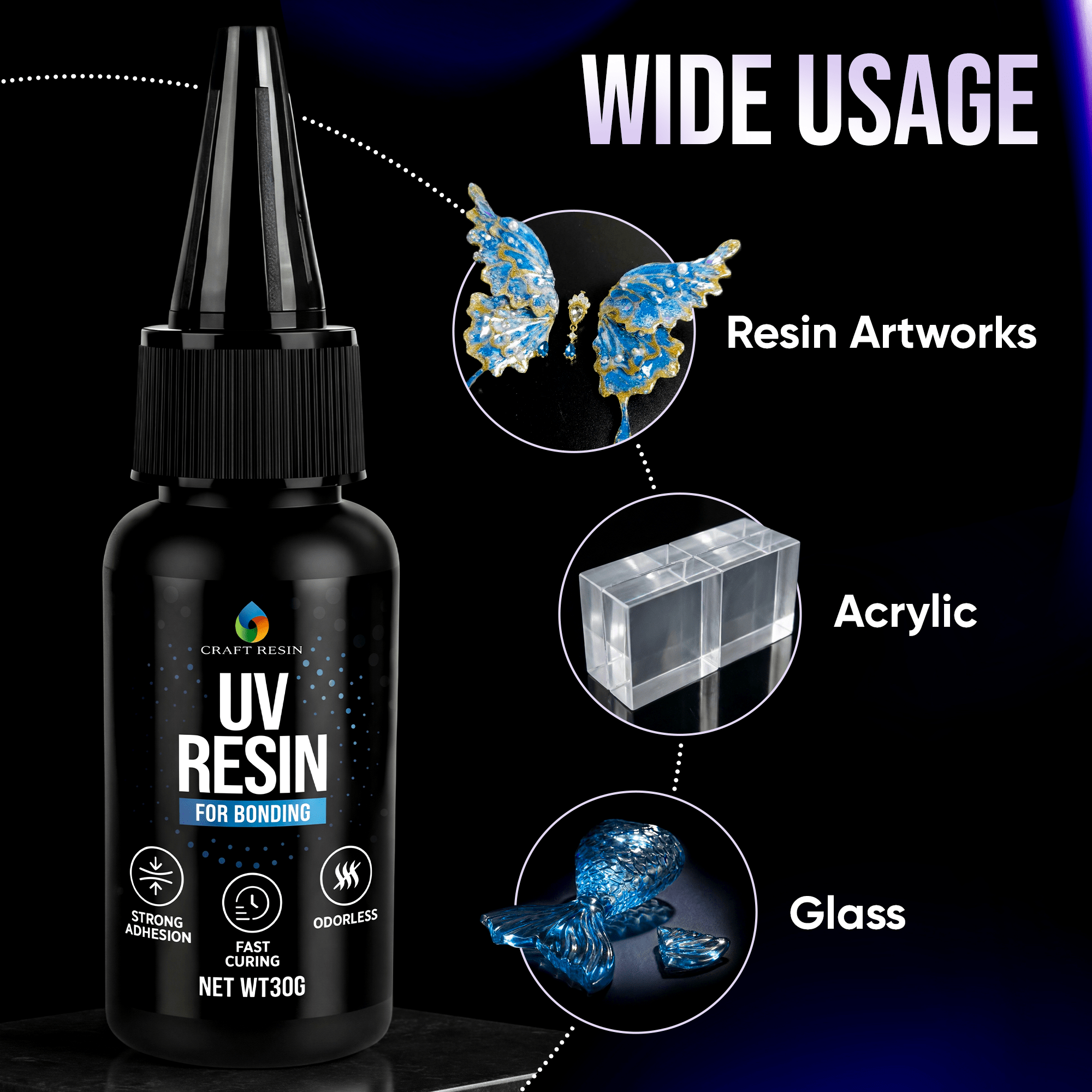 CRAFT RESIN Bonding UV with Flashlight - Craft Resin US