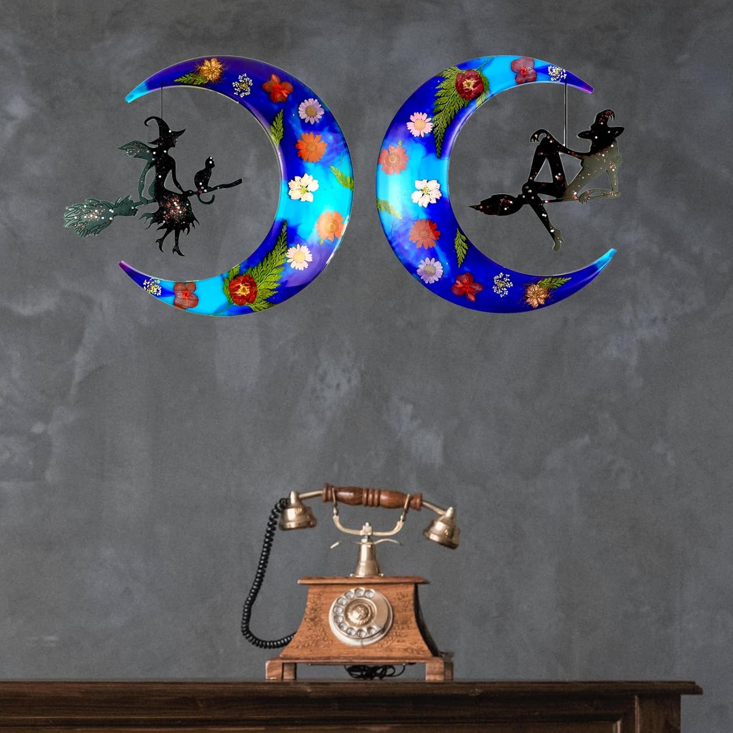 Crescent Moon Witch Mold - Set of 2 - Craft Resin US