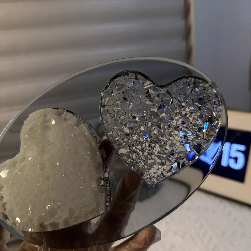 Crystal Cluster Inlay for Heart Shape Resin Mold - Craft Resin US