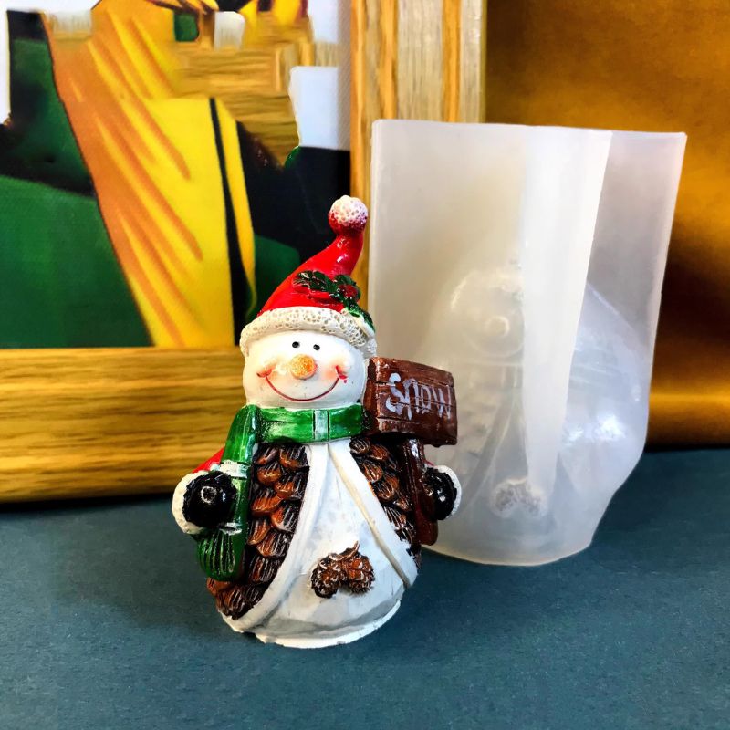 Handmade Cute Snowman Ornament Resin Mold - Craft Resin US