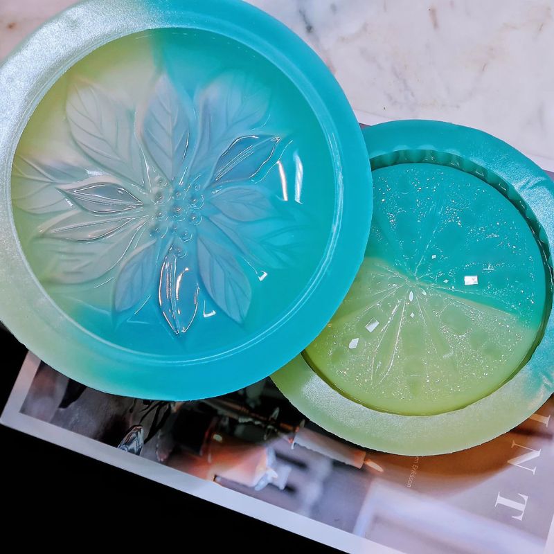 Handmade Diamond Bottom Large Size Magnolia Flower Storage Resin Molds - Craft Resin US