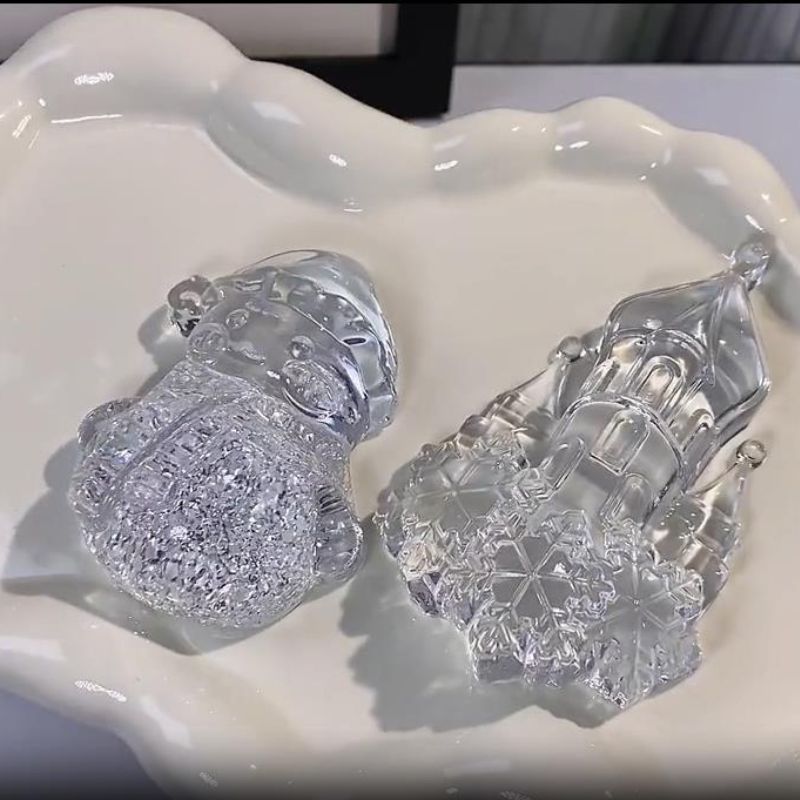 Handmade Snowflake Castle Snowman Ornament Mold - Craft Resin US