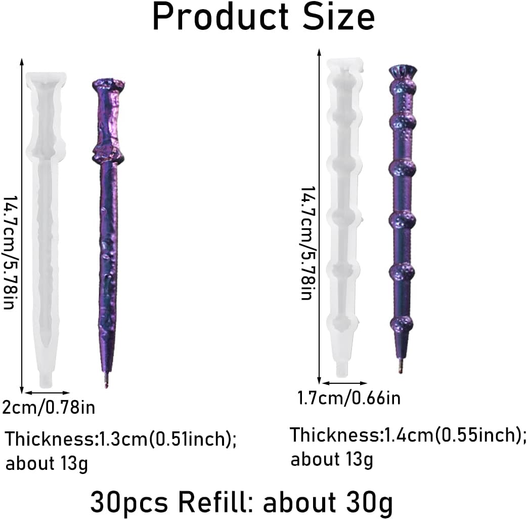 Pen Resin Molds - set of 10 (+30 ink pen) - Craft Resin US