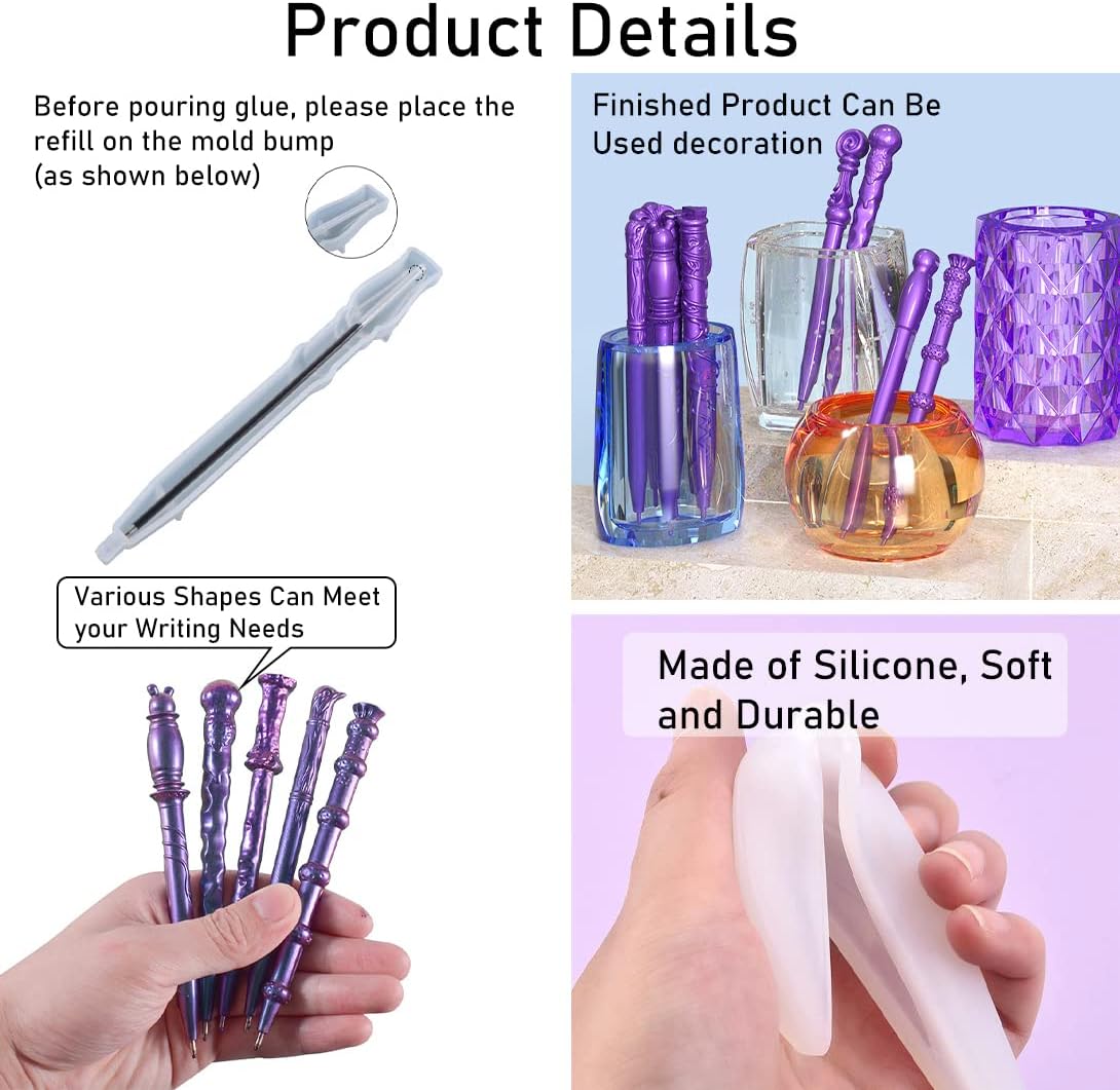 Pen Resin Molds - set of 10 (+30 ink pen) - Craft Resin US