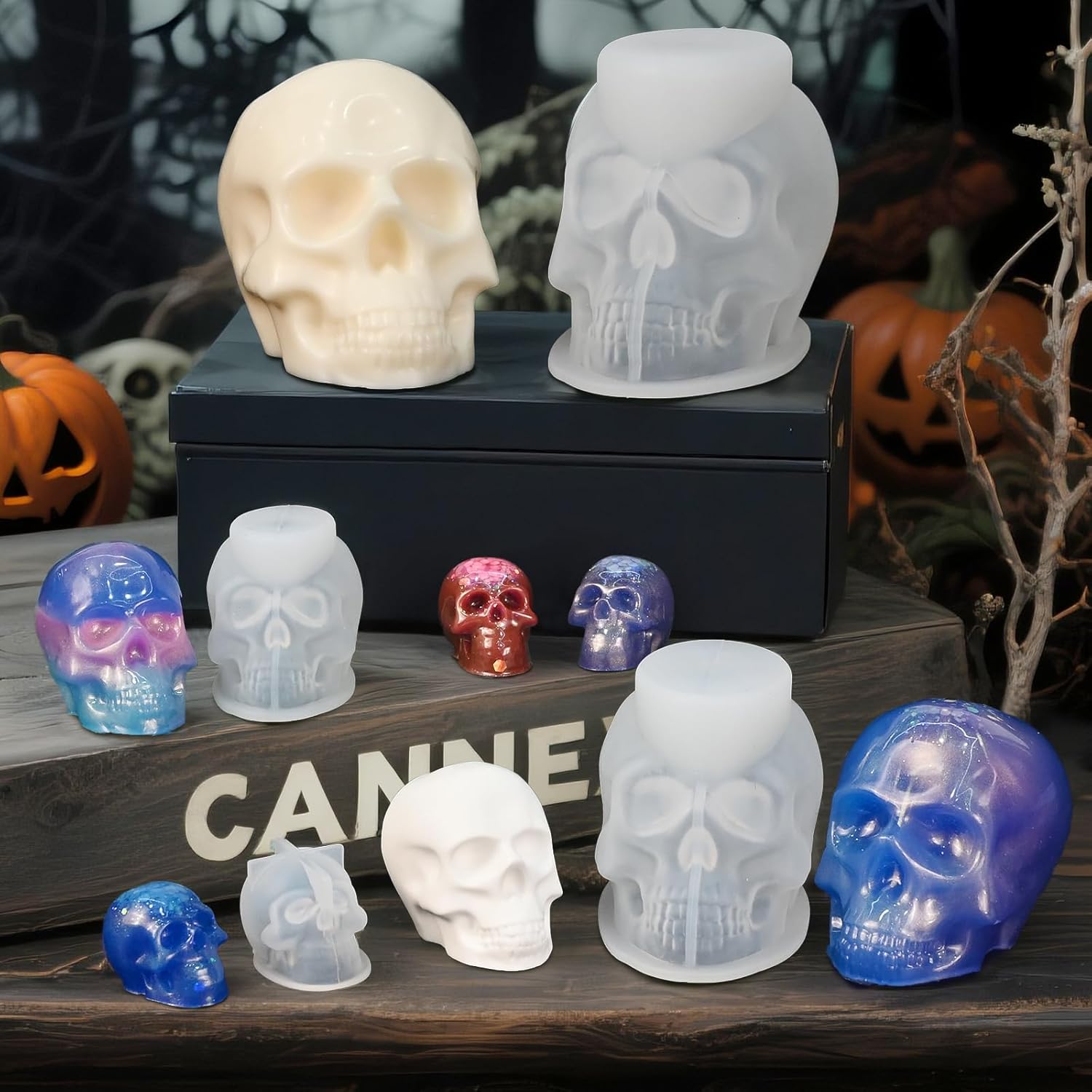 Skull Molds for Resin - set of 7 - Craft Resin US