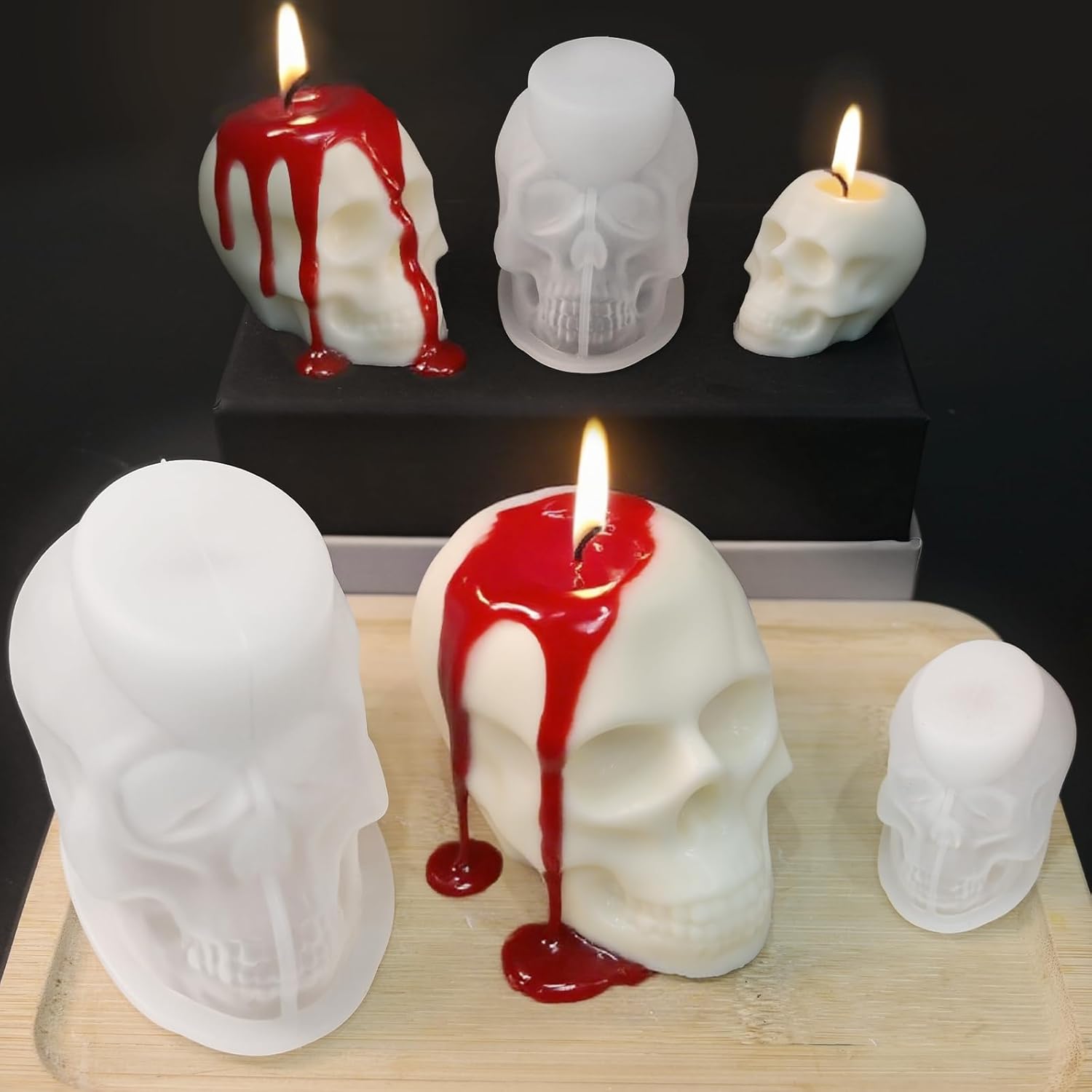 Skull Molds for Resin - set of 7 - Craft Resin US