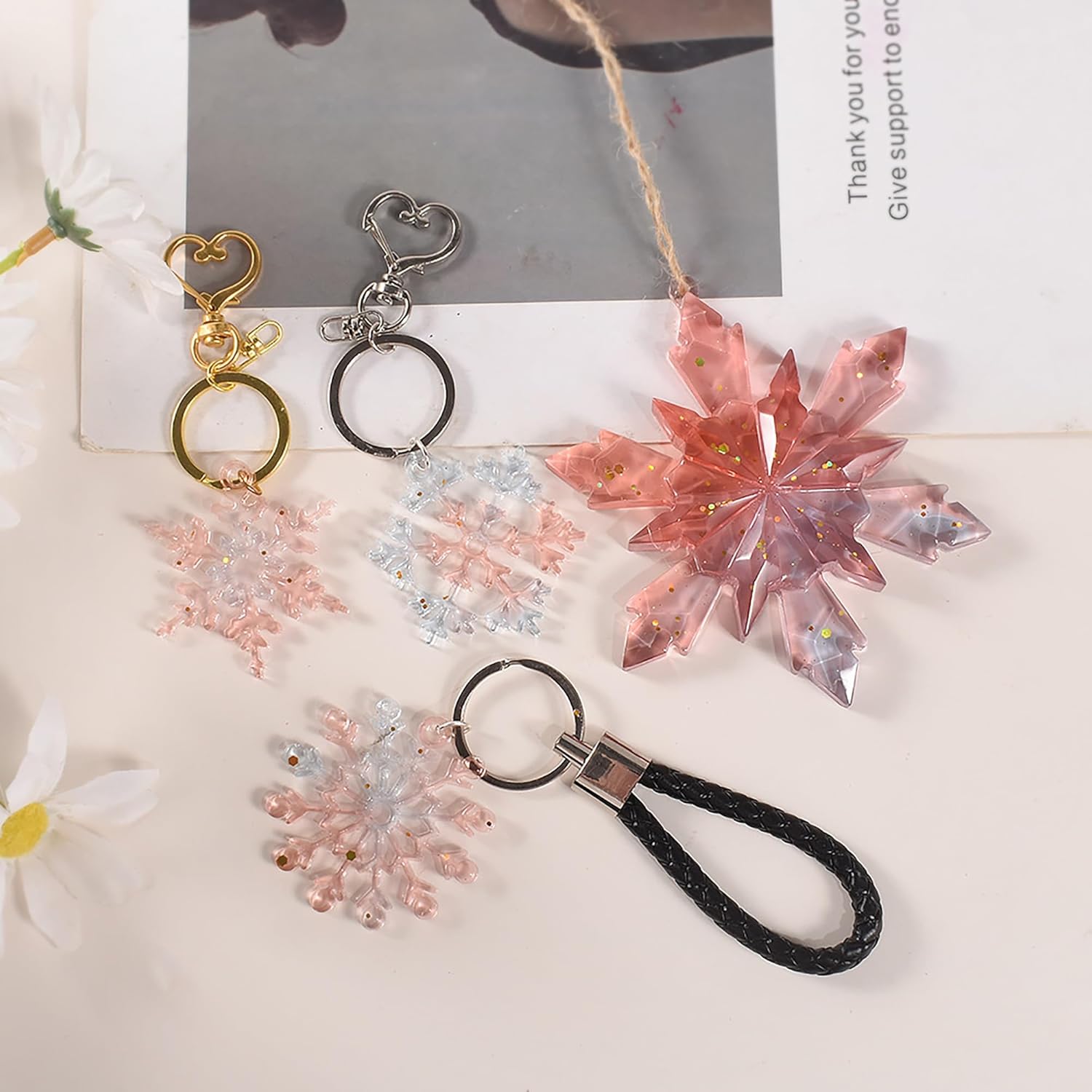 Snowflake Coaster Resin Mold - set of 8 - Craft Resin US