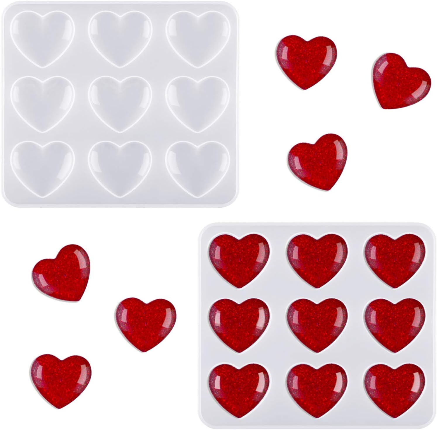 Valentine Heart Resin Mold - Craft Resin US