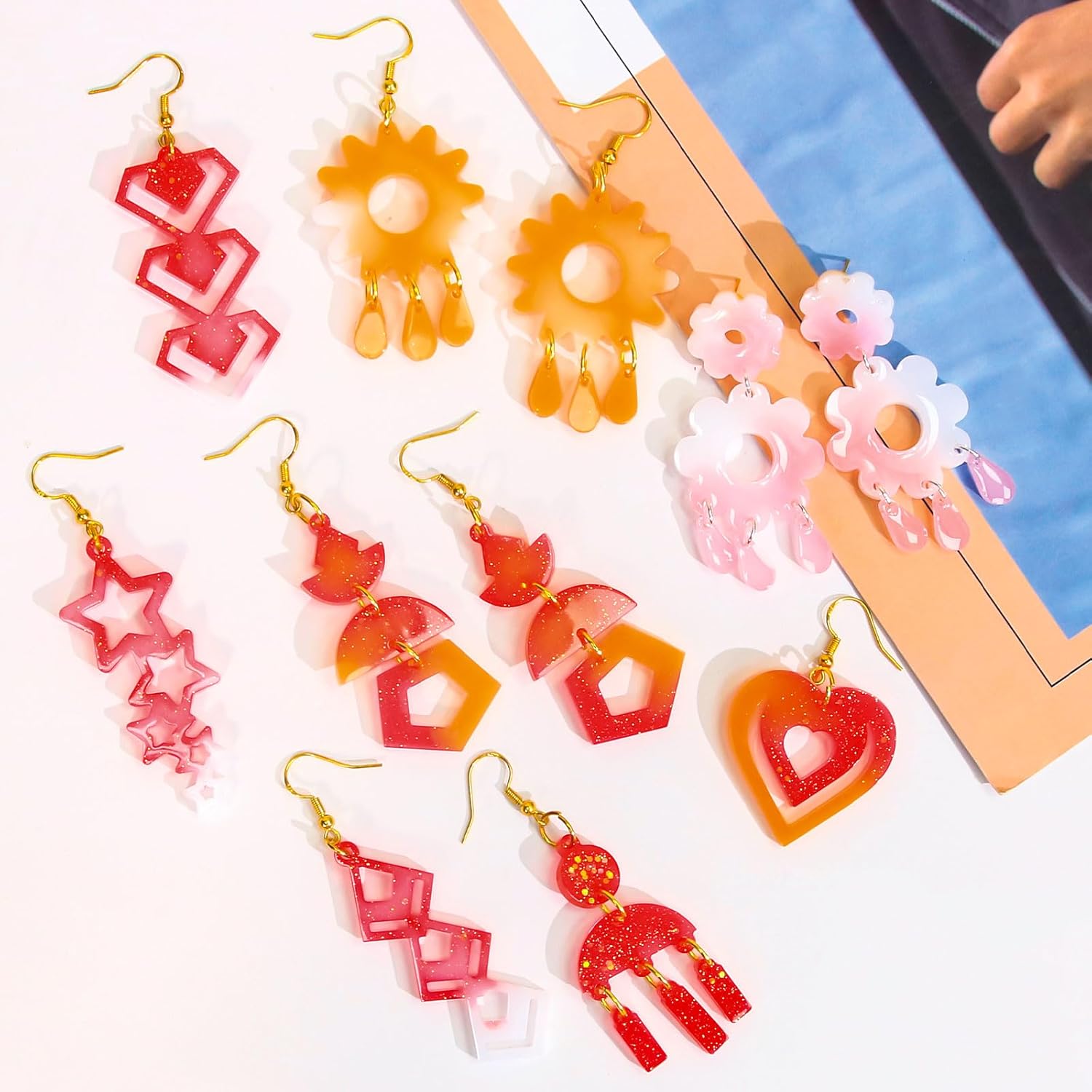 Valentine's Day Resin Earring Mold - 20 pairs - Craft Resin US