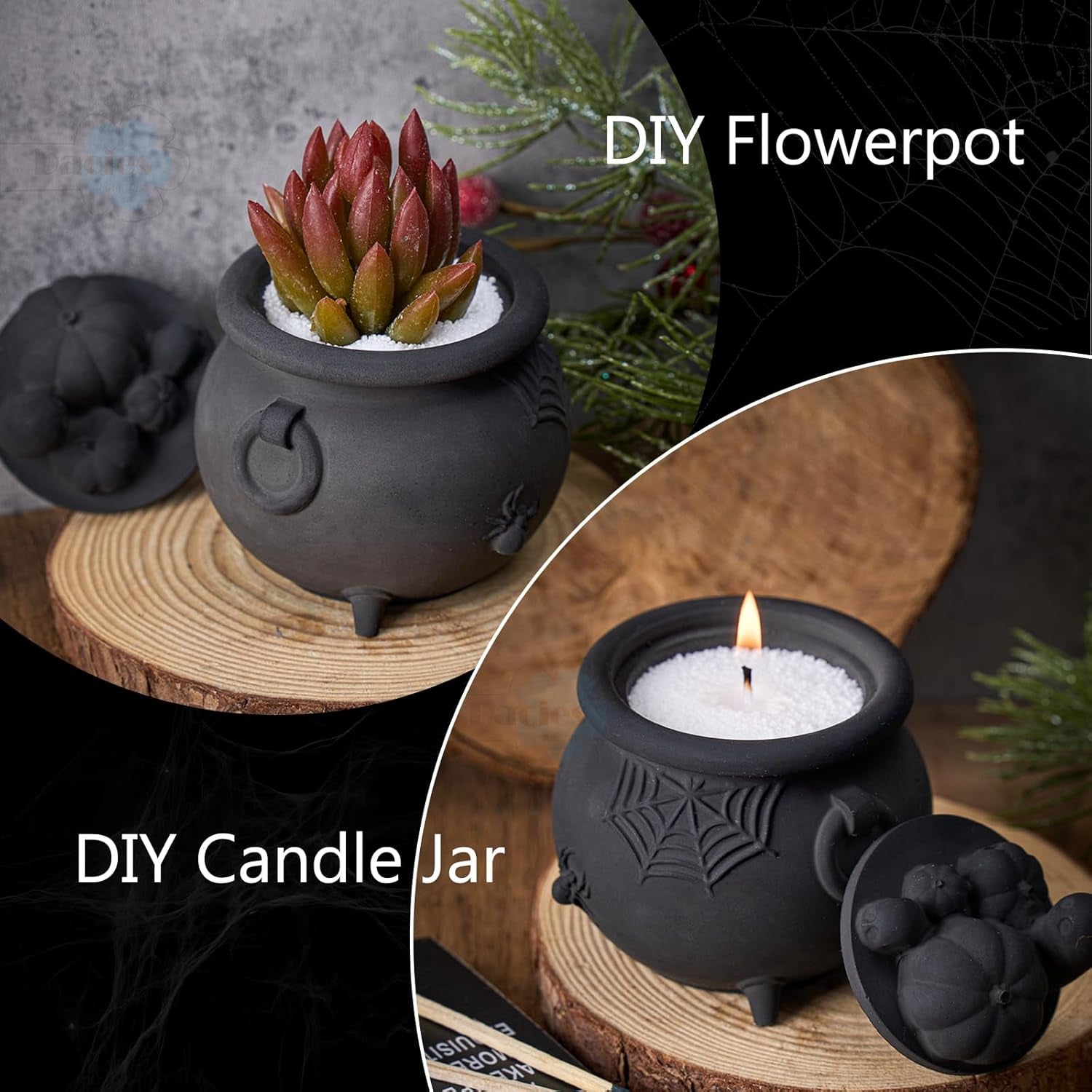 Witch Cauldron Jar Resin Mold - Craft Resin US