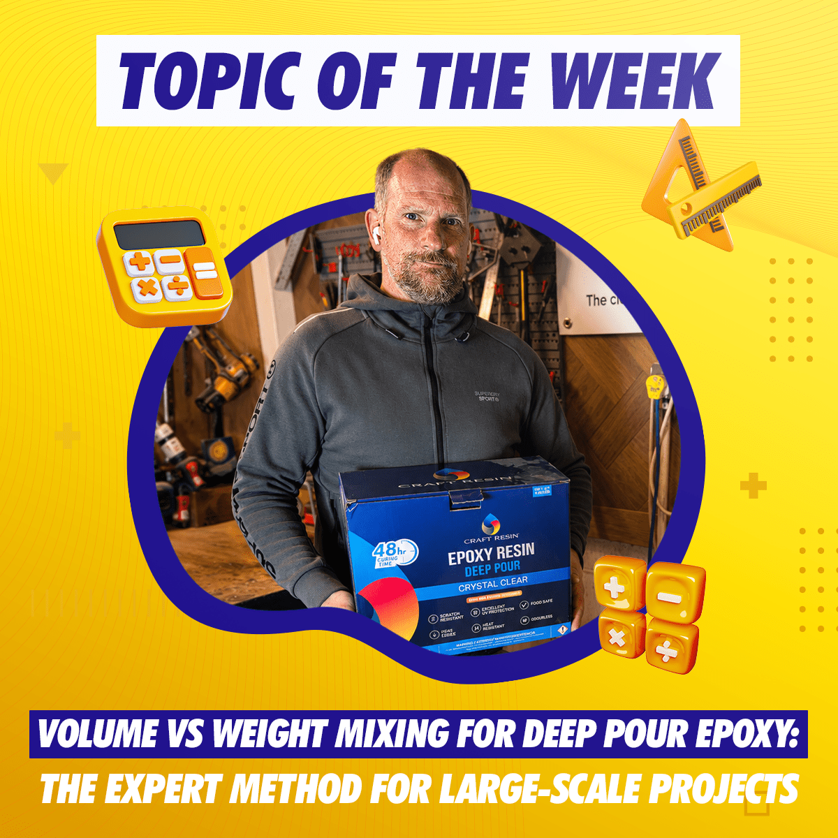How to Mix Craft Resin Deep Pour by Weight: The Method Every River Table Maker Should Know - Craft Resin US