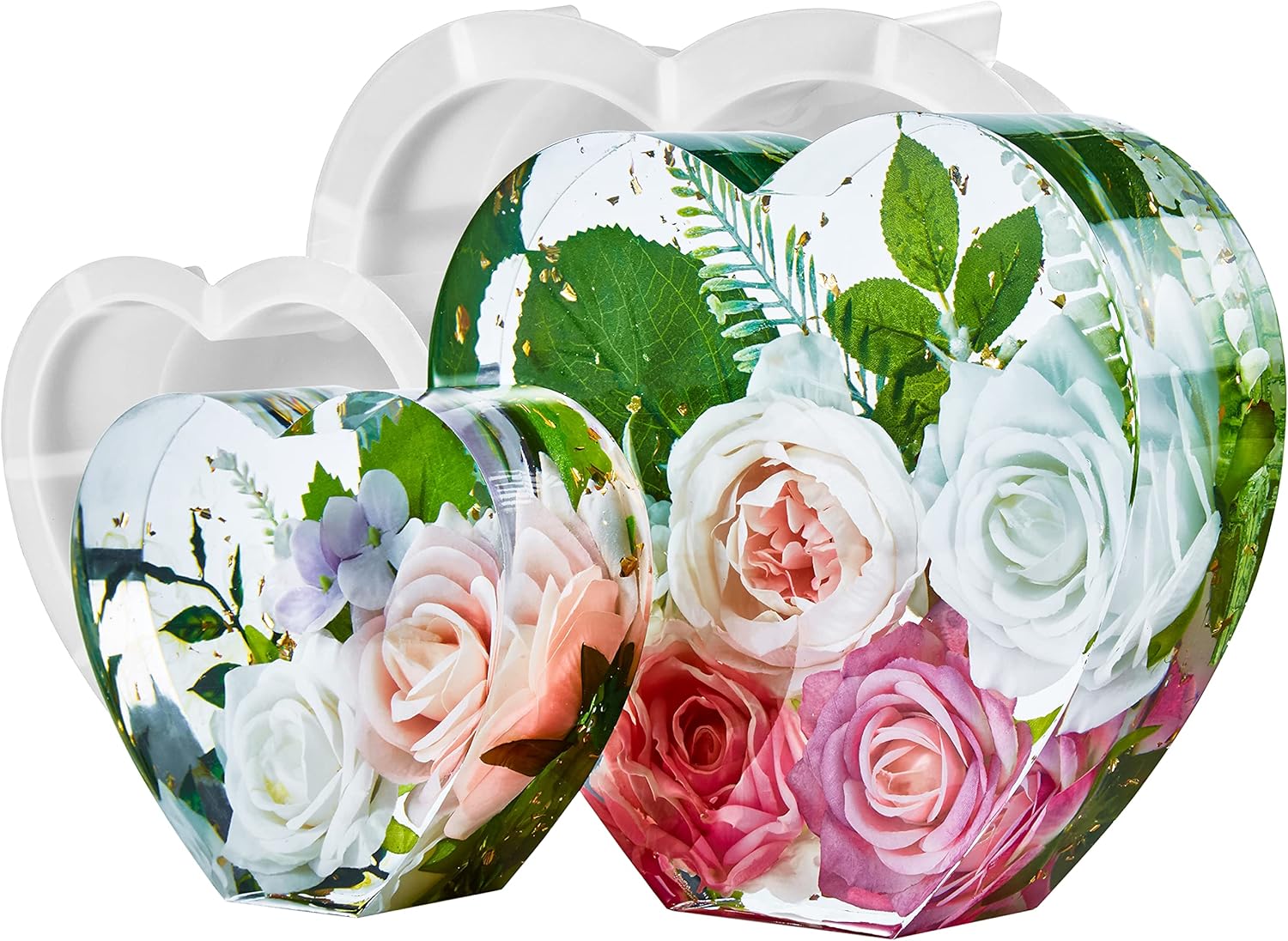 10 Inch / 6.5 inch Heart Shape Resin Molds - Craft Resin US