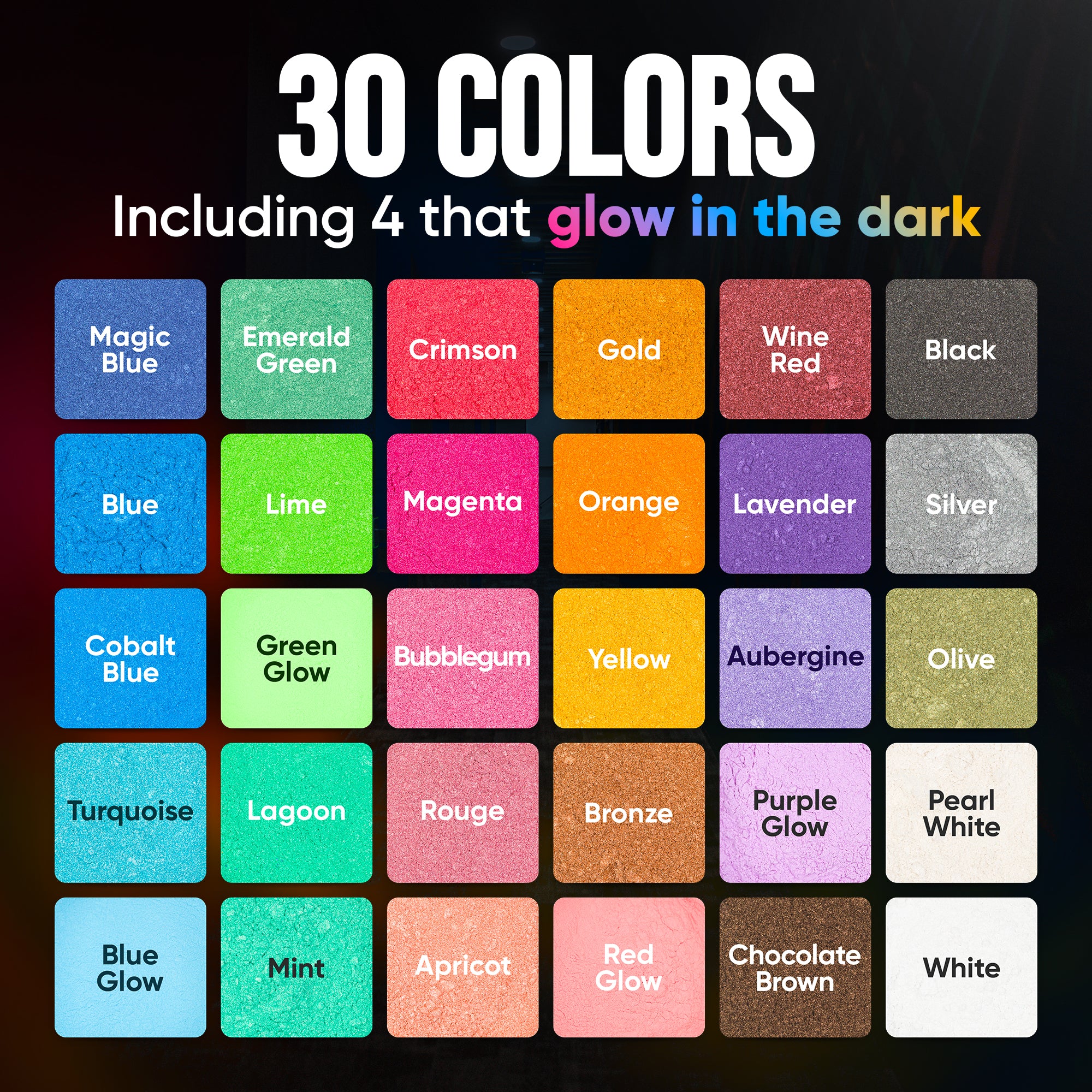 Mica Powder – 30 Colours