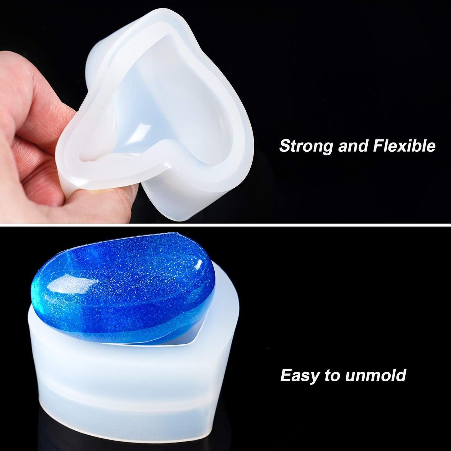 3D Heart Shape Resin Mold - Craft Resin US