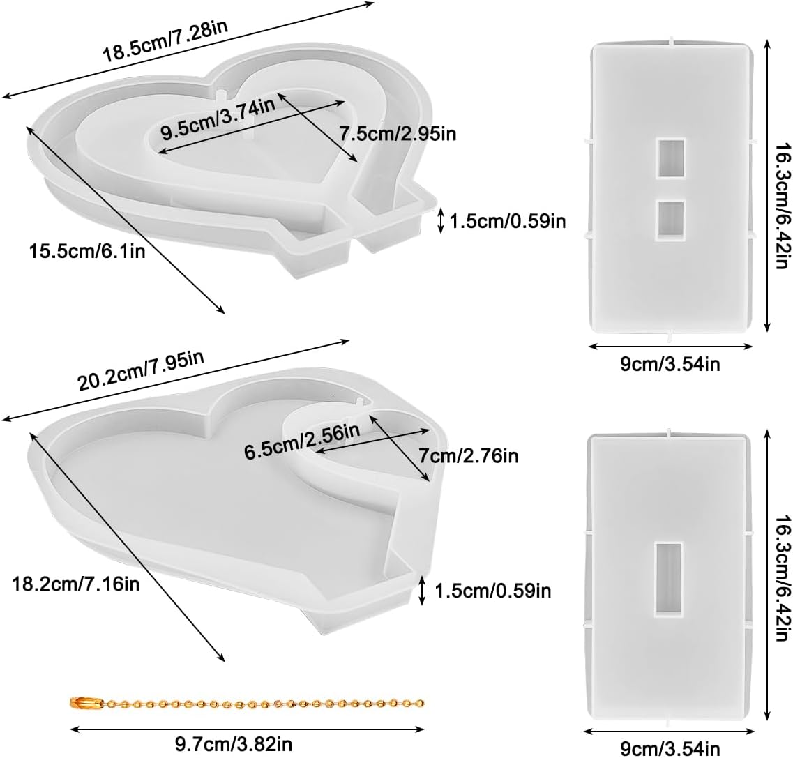 3D Photo Frame Resin Molds - set of 2 - Craft Resin US
