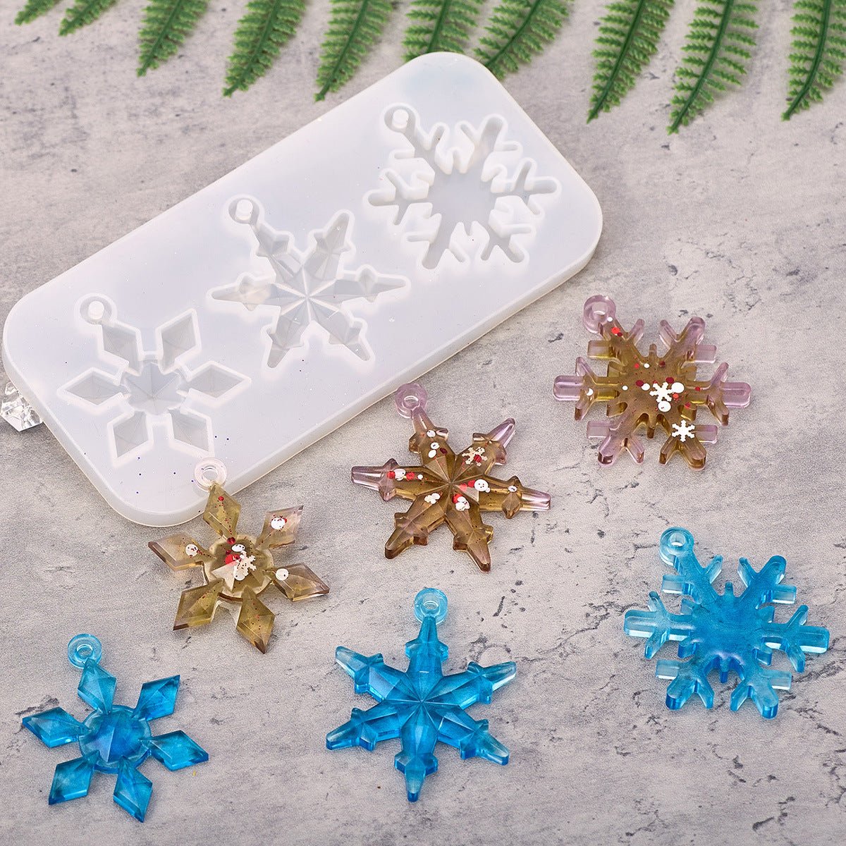 3pcs Snowflake Hanging Mold - Craft Resin US