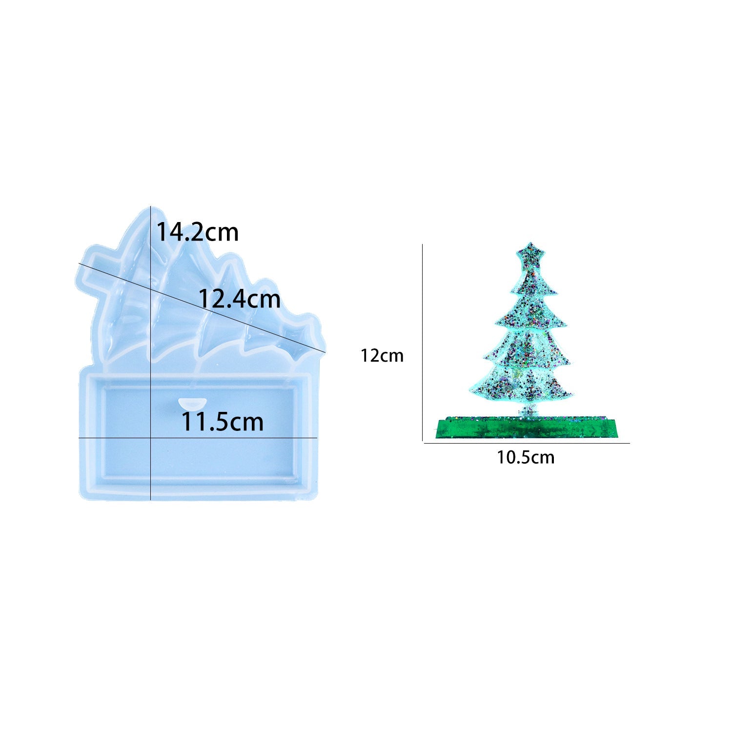 Deer Christmas Tree Snowflake Snowman Christmas Ornament Resin Molds