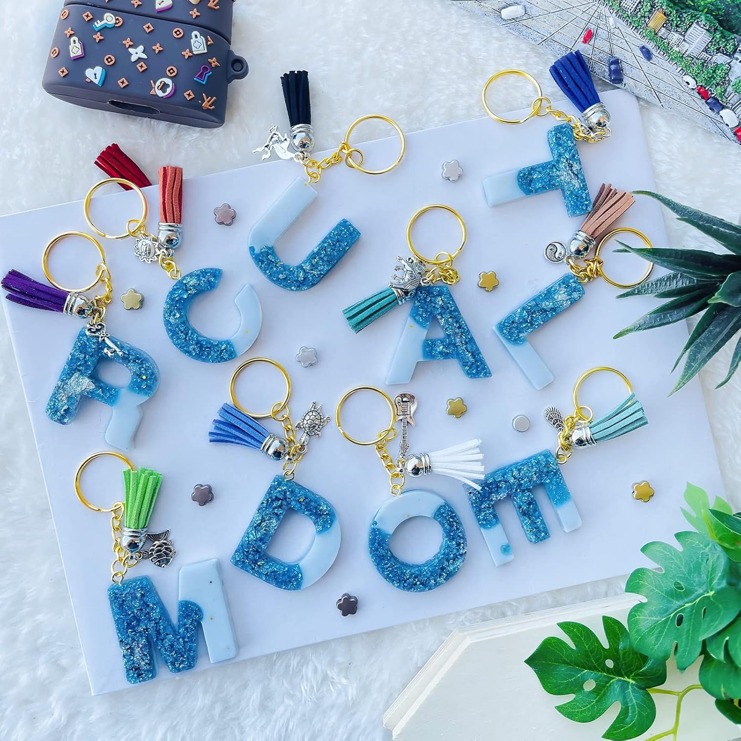Alphabet Resin Molds - 26 Letters and 10 numbers - Craft Resin US