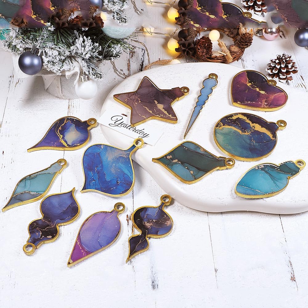 Christmas Ornament Molds for Resin, Bauble Silicone Molds, Star Bulb round Ornament Resin Mold - Craft Resin US