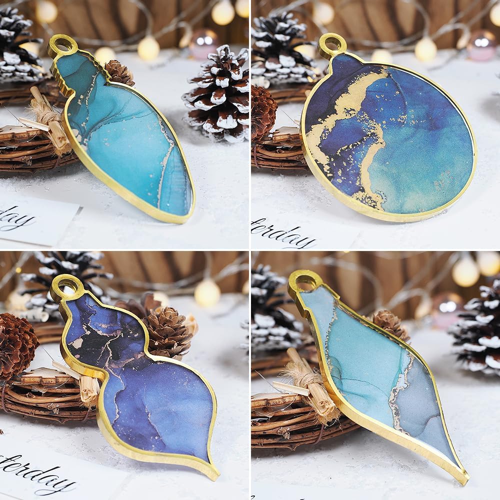 Christmas Ornament Molds for Resin, Bauble Silicone Molds, Star Bulb round Ornament Resin Mold - Craft Resin US