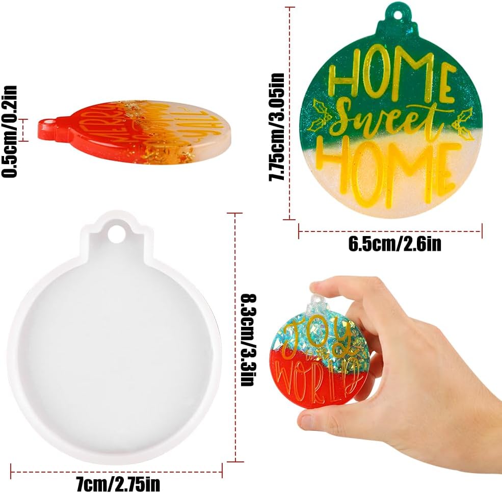 Christmas Ornament Resin Molds - 12 pcs - Craft Resin US
