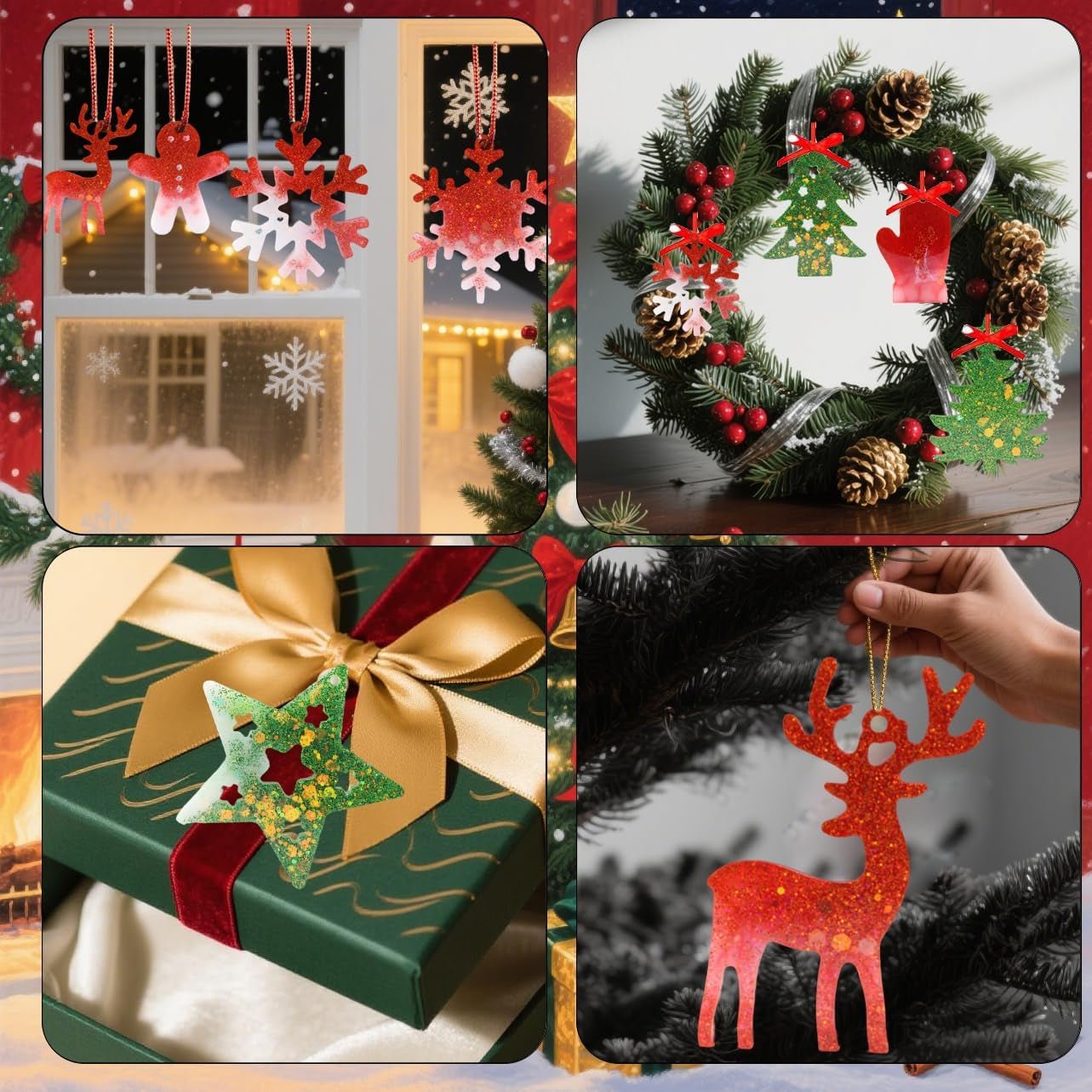 Christmas Ornament Resin Molds - set of 2 - Craft Resin US