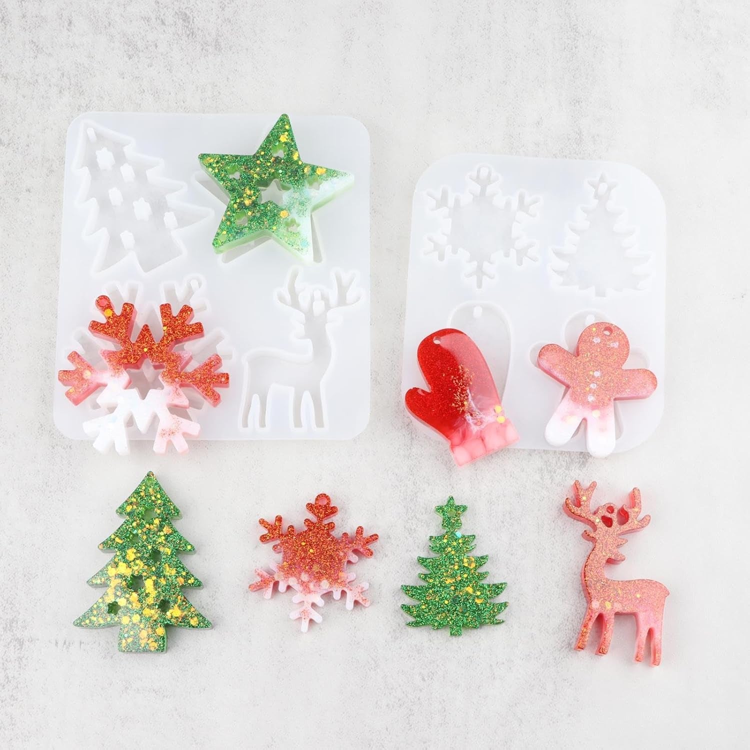 Christmas Ornament Resin Molds - set of 2 - Craft Resin US