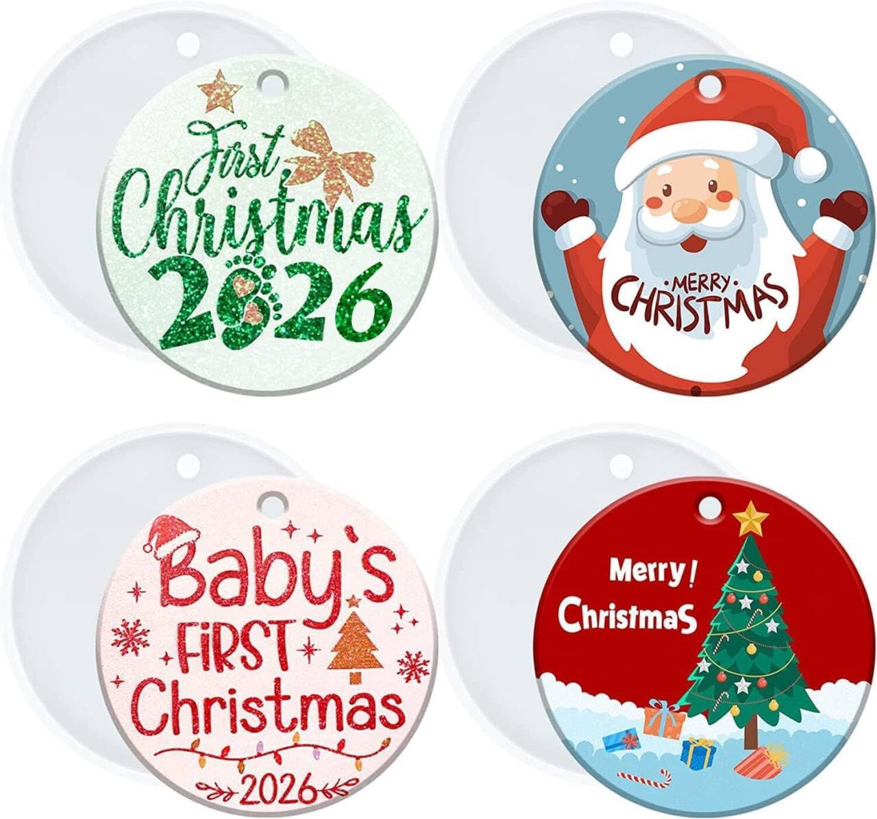 Christmas Ornament Resin Molds - set of 4 - Craft Resin US