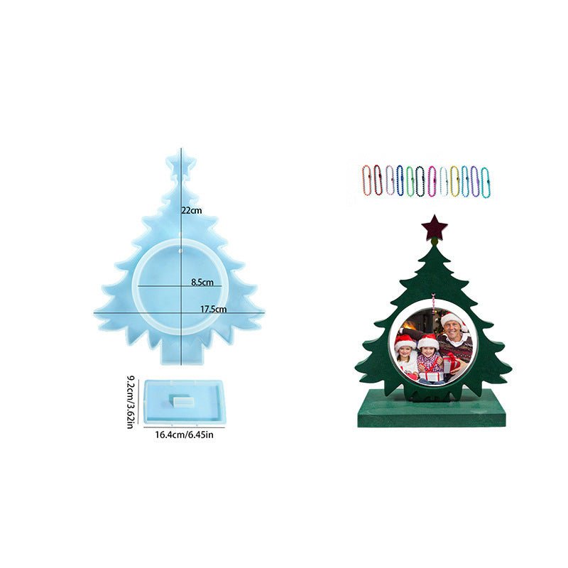 Christmas Tree Photo Frame Resin Mold - Craft Resin US
