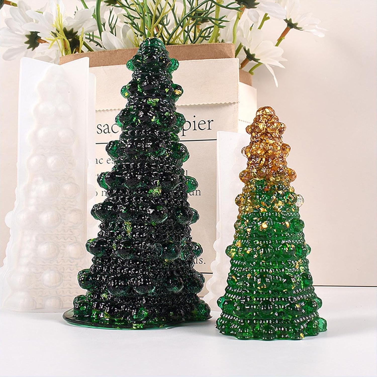 Christmas Tree Resin Molds - set of 4 - Craft Resin US