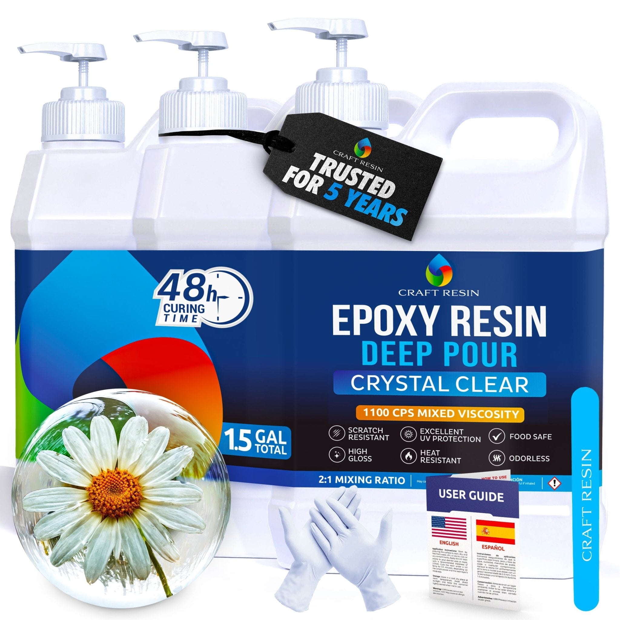 Craft Resin Deep Pour - 1.5 Gallon - Craft Resin US