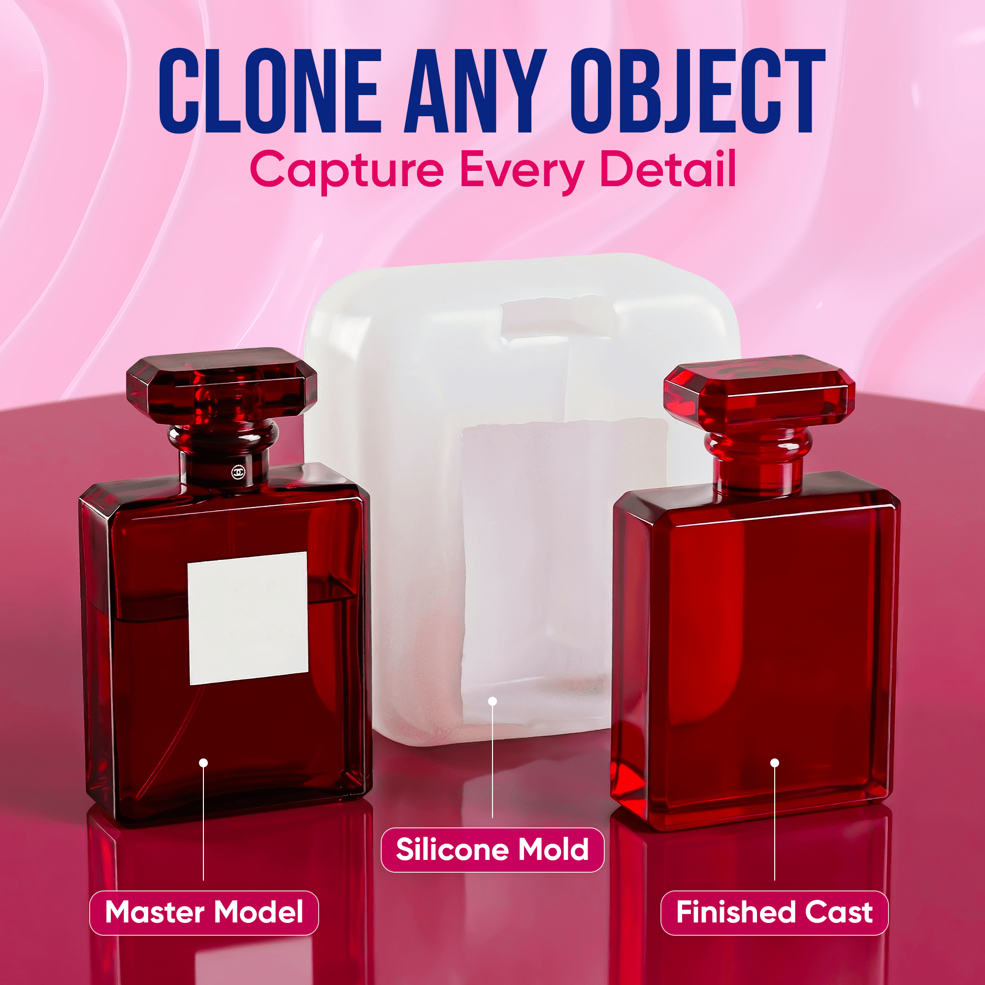 How to make a strong silicone mold with Craft Resin 30A using a simple 1:1 mix and pour process