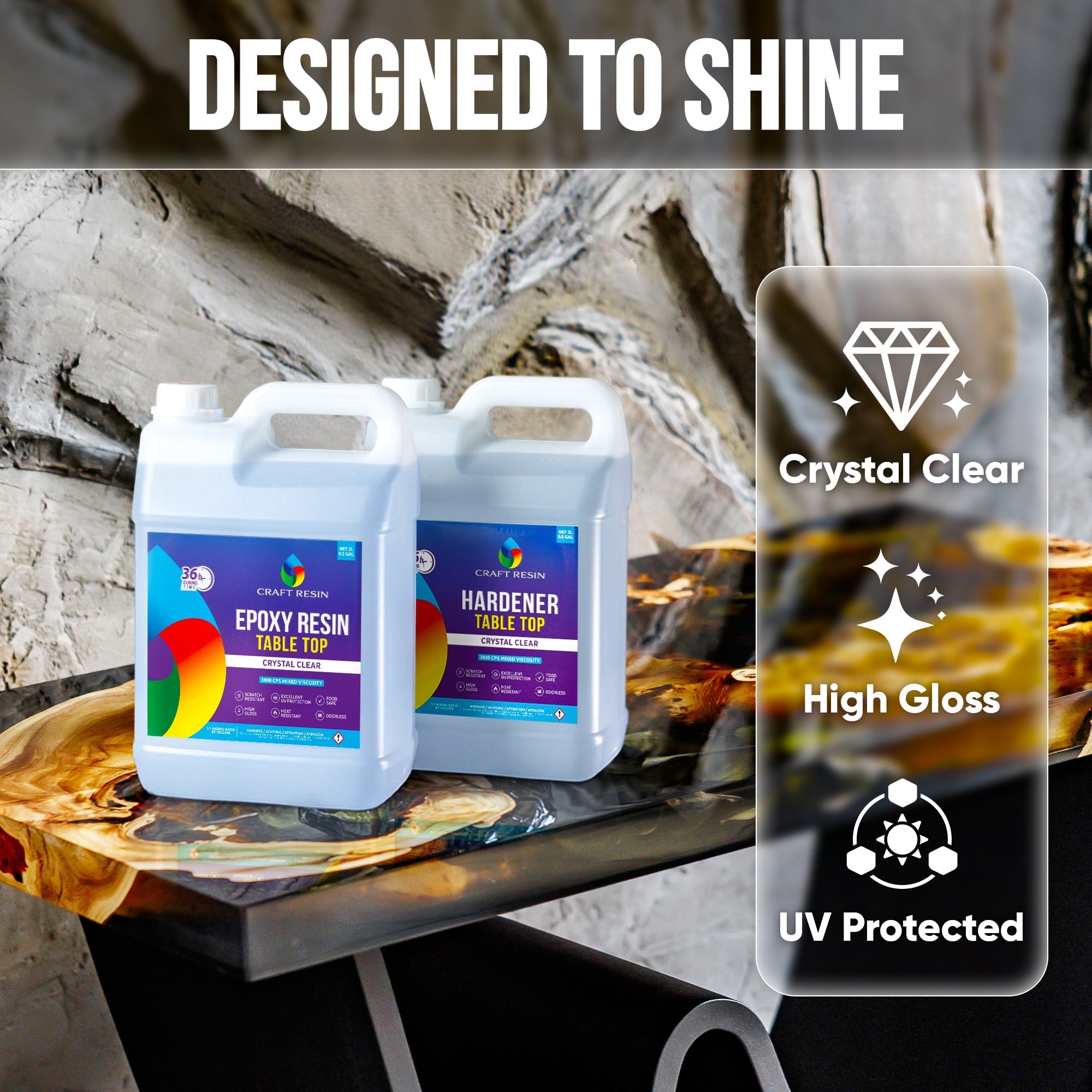 Craft Resin Table Top - 2 Gallon - Craft Resin US